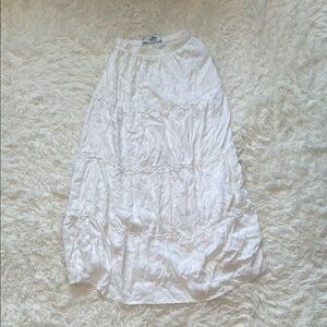 Hollister White Maxi Skirt